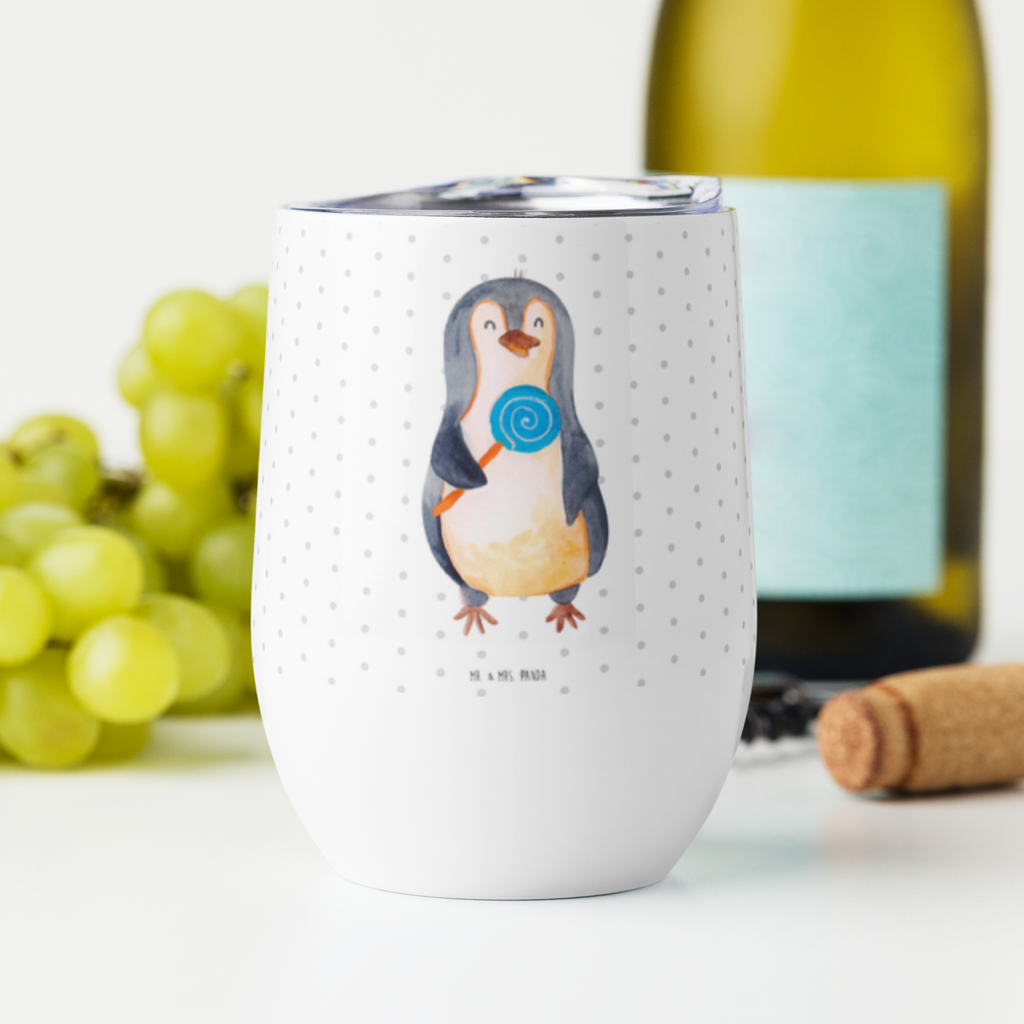 Weinbecher Pinguin Lolli Weinbecher, Glühwein Becher, Heißgetränke, Trinkbecher, Weinkelch, Weingläser, hochwertiger Weinbecher, Weinbecher Reisen, Weinbecher unterwegs, Pinguin, Pinguine, Lolli, Süßigkeiten, Blödsinn, Spruch, Rebell, Gauner, Ganove, Rabauke
