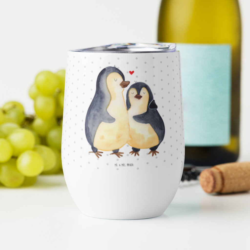 Weinbecher Pinguin umarmend Weinbecher, Glühwein Becher, Heißgetränke, Trinkbecher, Weinkelch, Weingläser, hochwertiger Weinbecher, Weinbecher Reisen, Weinbecher unterwegs, Pinguin, Liebe, Liebespaar, Liebesbeweis, Liebesgeschenk, Verlobung, Jahrestag, Hochzeitstag, Hochzeit, Hochzeitsgeschenk