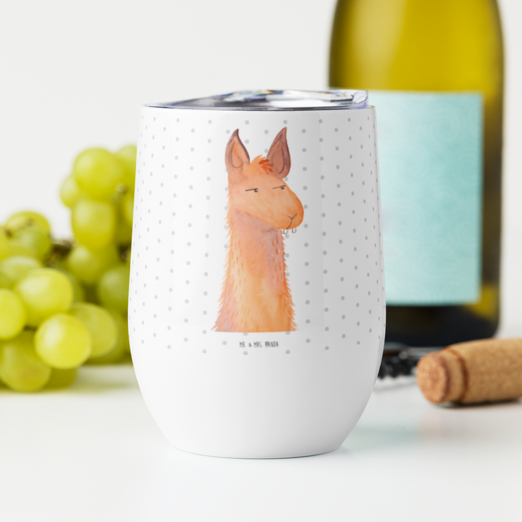 Weinbecher Lamakopf genervt Weinbecher, Glühwein Becher, Heißgetränke, Trinkbecher, Weinkelch, Weingläser, hochwertiger Weinbecher, Weinbecher Reisen, Weinbecher unterwegs, Lama, Alpaka, Lamas, Recht haben, genervt sein, Freundin, beste Freundin, Partnerin, Büro, Büroalltag, Chef, Chefin, Azubi