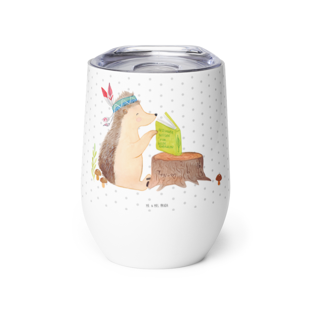 Weinbecher Igel Indianer Weinbecher, Glühwein Becher, Heißgetränke, Trinkbecher, Weinkelch, Weingläser, hochwertiger Weinbecher, Weinbecher Reisen, Weinbecher unterwegs, Waldtiere, Tiere, Igel, Indianer, Abenteuer, Lagerfeuer, Camping