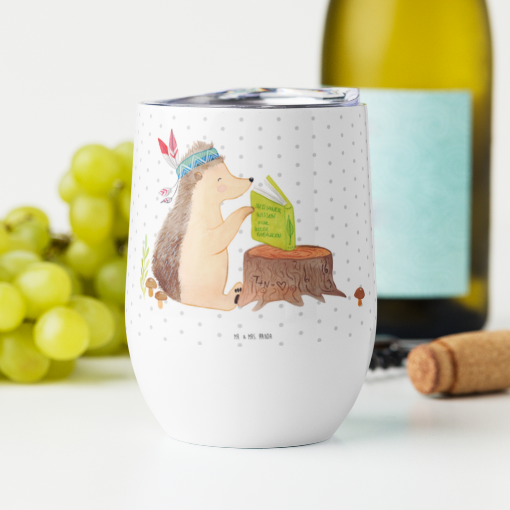 Weinbecher Igel Indianer Weinbecher, Glühwein Becher, Heißgetränke, Trinkbecher, Weinkelch, Weingläser, hochwertiger Weinbecher, Weinbecher Reisen, Weinbecher unterwegs, Waldtiere, Tiere, Igel, Indianer, Abenteuer, Lagerfeuer, Camping