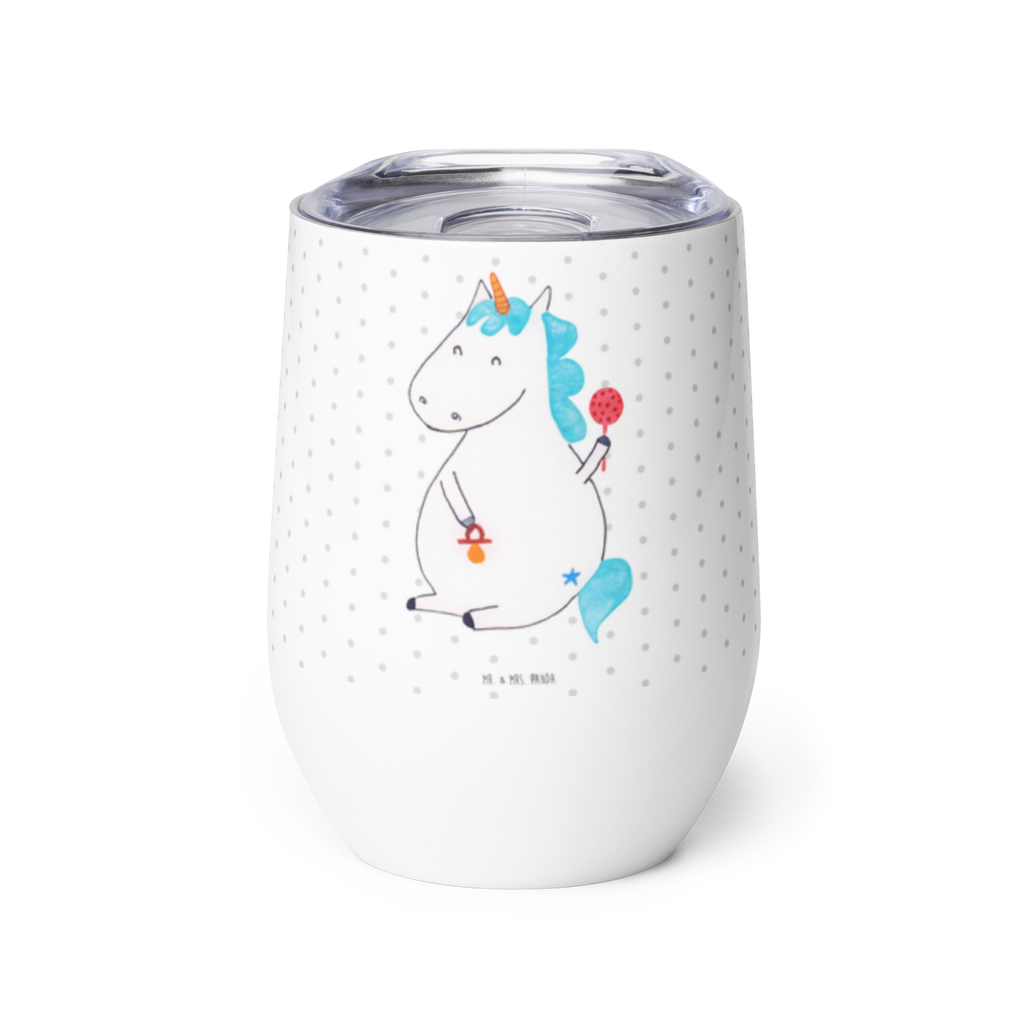 Weinbecher Einhorn Baby Weinbecher, Glühwein Becher, Heißgetränke, Trinkbecher, Weinkelch, Weingläser, hochwertiger Weinbecher, Weinbecher Reisen, Weinbecher unterwegs, Einhorn, Einhörner, Einhorn Deko, Pegasus, Unicorn, Mutter, Geburt, Geburtstag, erstes Kind, Baby, Babyglück, Nachwuchs, Eltern, Party, Kind, Schnuller