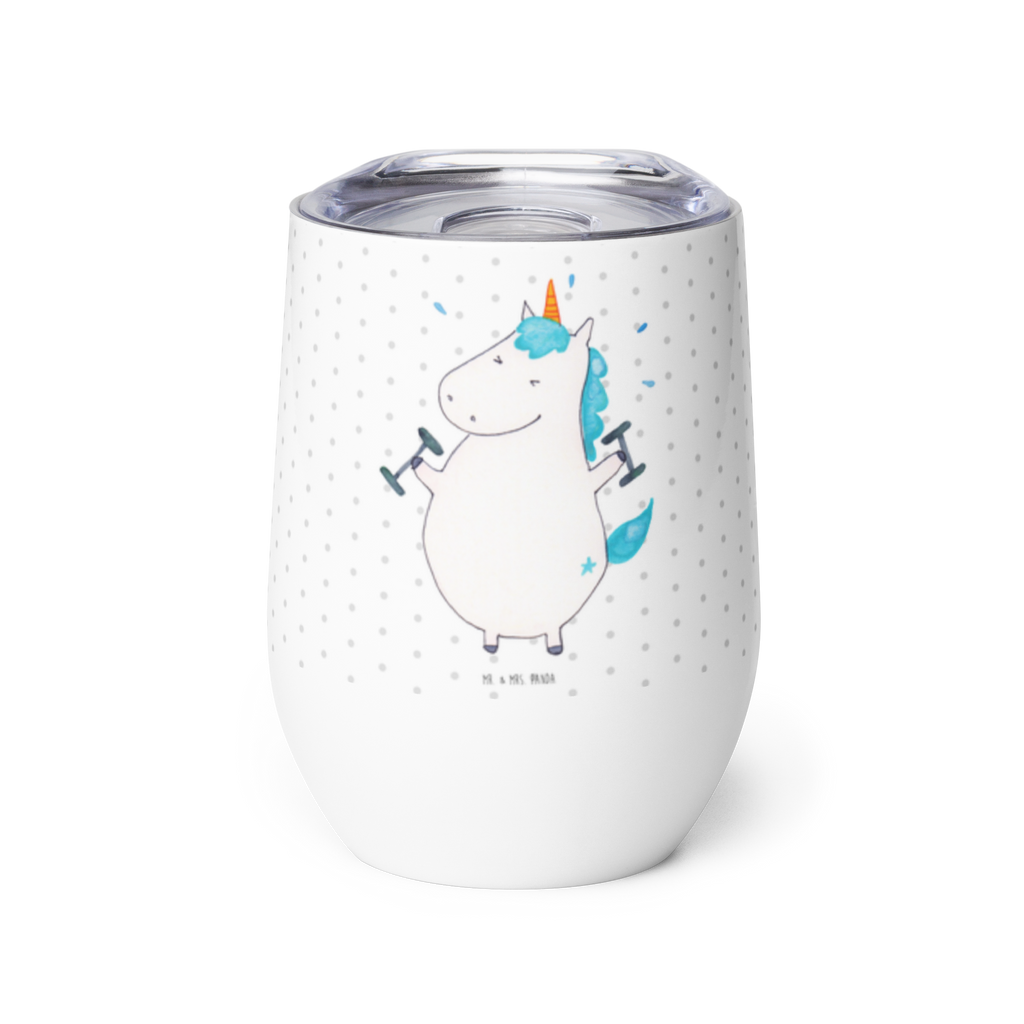Weinbecher Einhorn Fitness Weinbecher, Glühwein Becher, Heißgetränke, Trinkbecher, Weinkelch, Weingläser, hochwertiger Weinbecher, Weinbecher Reisen, Weinbecher unterwegs, Einhorn, Einhörner, Einhorn Deko, Pegasus, Unicorn, Gym, Fitness, Fitnessstudio, Diät, Abnehmen, Sport, Pumpen, Geräte, Sixpack