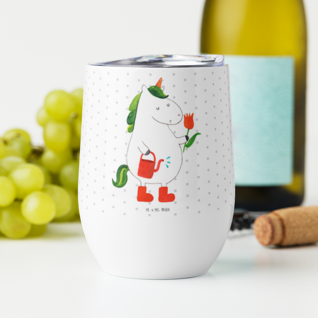 Weinbecher Einhorn Gärtner Weinbecher, Glühwein Becher, Heißgetränke, Trinkbecher, Weinkelch, Weingläser, hochwertiger Weinbecher, Weinbecher Reisen, Weinbecher unterwegs, Einhorn, Einhörner, Einhorn Deko, Pegasus, Unicorn, Luftballon, Gießkanne, Giesskanne, Lebenslust, Freude, Blume, Freundin, Garten, Stiefel