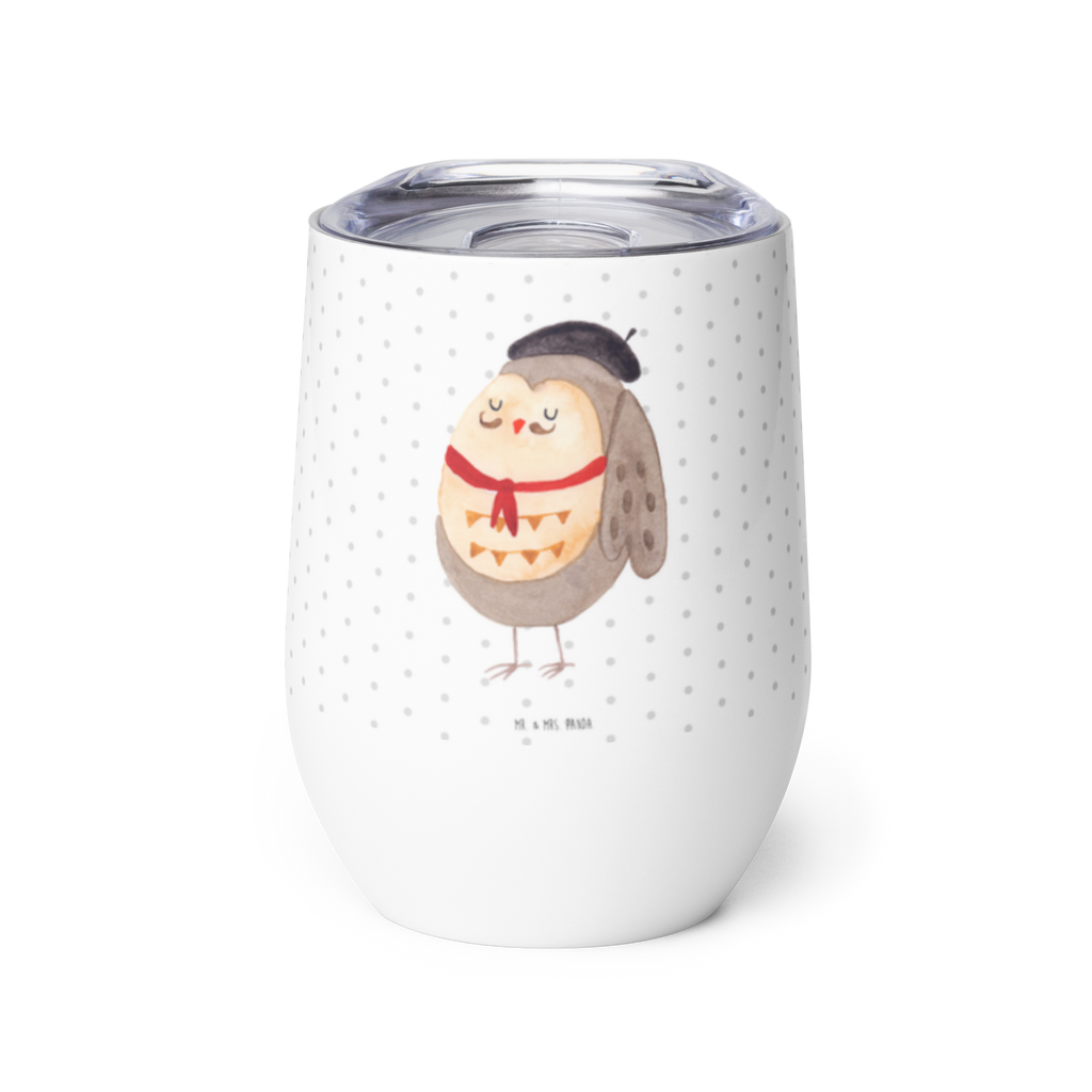 Weinbecher Eule Französisch Weinbecher, Glühwein Becher, Heißgetränke, Trinkbecher, Weinkelch, Weingläser, hochwertiger Weinbecher, Weinbecher Reisen, Weinbecher unterwegs, Eule, Eulen, Eule Deko, Owl, hibou, La vie est belle, das Leben ist schön, Spruch schön, Spruch Französisch, Frankreich