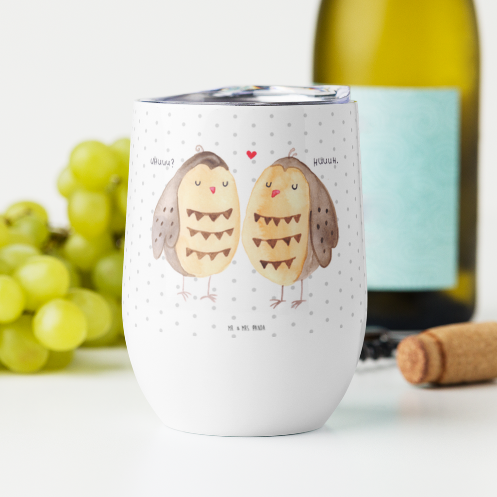 Weinbecher Eule Liebe Weinbecher, Glühwein Becher, Heißgetränke, Trinkbecher, Weinkelch, Weingläser, hochwertiger Weinbecher, Weinbecher Reisen, Weinbecher unterwegs, Eule, Eule Deko, Liebe, Hochzeit Spruch, Owl, All you need is love, Liebe Spruch, Freundin Geschenk, Freund, Wortspiel lustig