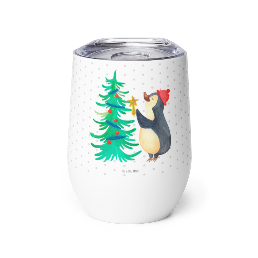 Weinbecher Pinguin Weihnachtsbaum Weinbecher, Glühwein Becher, Heißgetränke, Trinkbecher, Weinkelch, Weingläser, hochwertiger Weinbecher, Weinbecher Reisen, Weinbecher unterwegs, Winter, Weihnachten, Weihnachtsdeko, Nikolaus, Advent, Heiligabend, Wintermotiv, Pinguin
