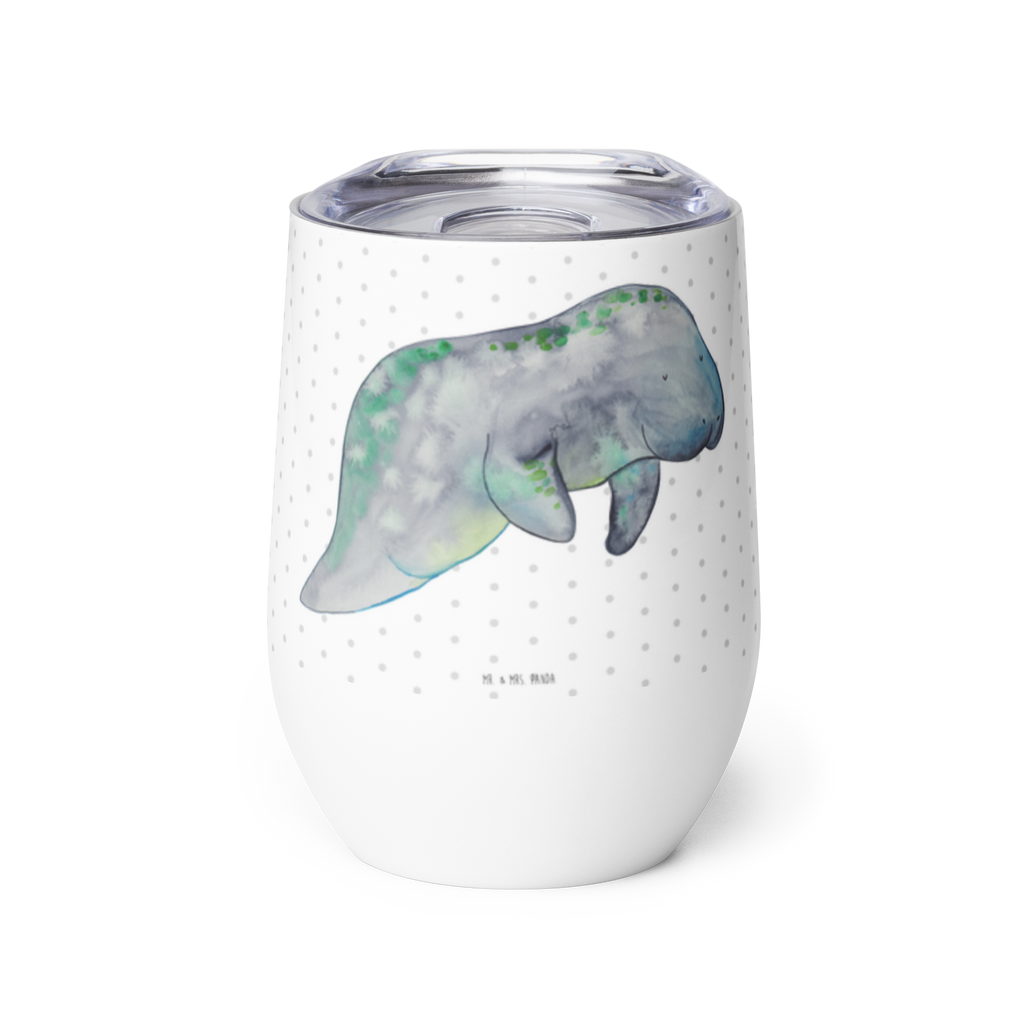 Weinbecher Seekuh chillt Weinbecher, Glühwein Becher, Heißgetränke, Trinkbecher, Weinkelch, Weingläser, hochwertiger Weinbecher, Weinbecher Reisen, Weinbecher unterwegs, Meerestiere, Meer, Urlaub, Seekuh, Seekühe, Diät, Abnehmen, Zucker, Diätwahn, Essen, Süßigkeiten