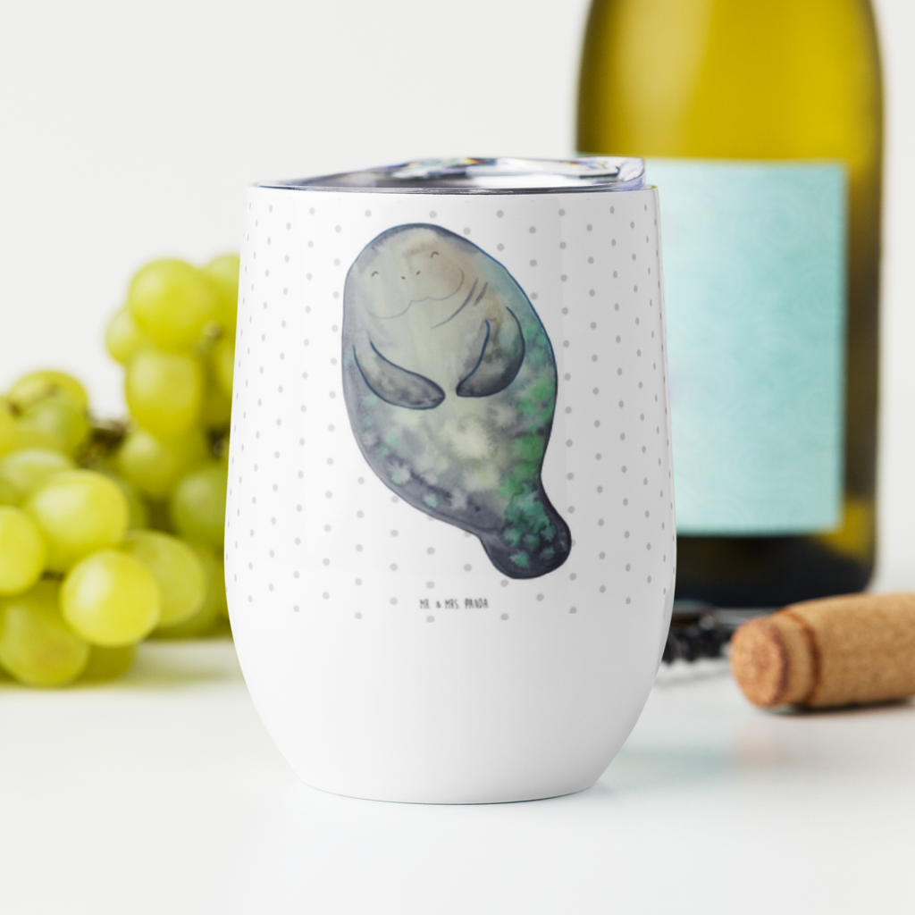 Weinbecher Seekuh happy Weinbecher, Glühwein Becher, Heißgetränke, Trinkbecher, Weinkelch, Weingläser, hochwertiger Weinbecher, Weinbecher Reisen, Weinbecher unterwegs, Meerestiere, Meer, Urlaub, Seekuh, Seekühe, Selbstliebe, Respekt, Neuanfang, Neustart, Achtsamkeit, Zufrieden, Liebeskummer, Freundin