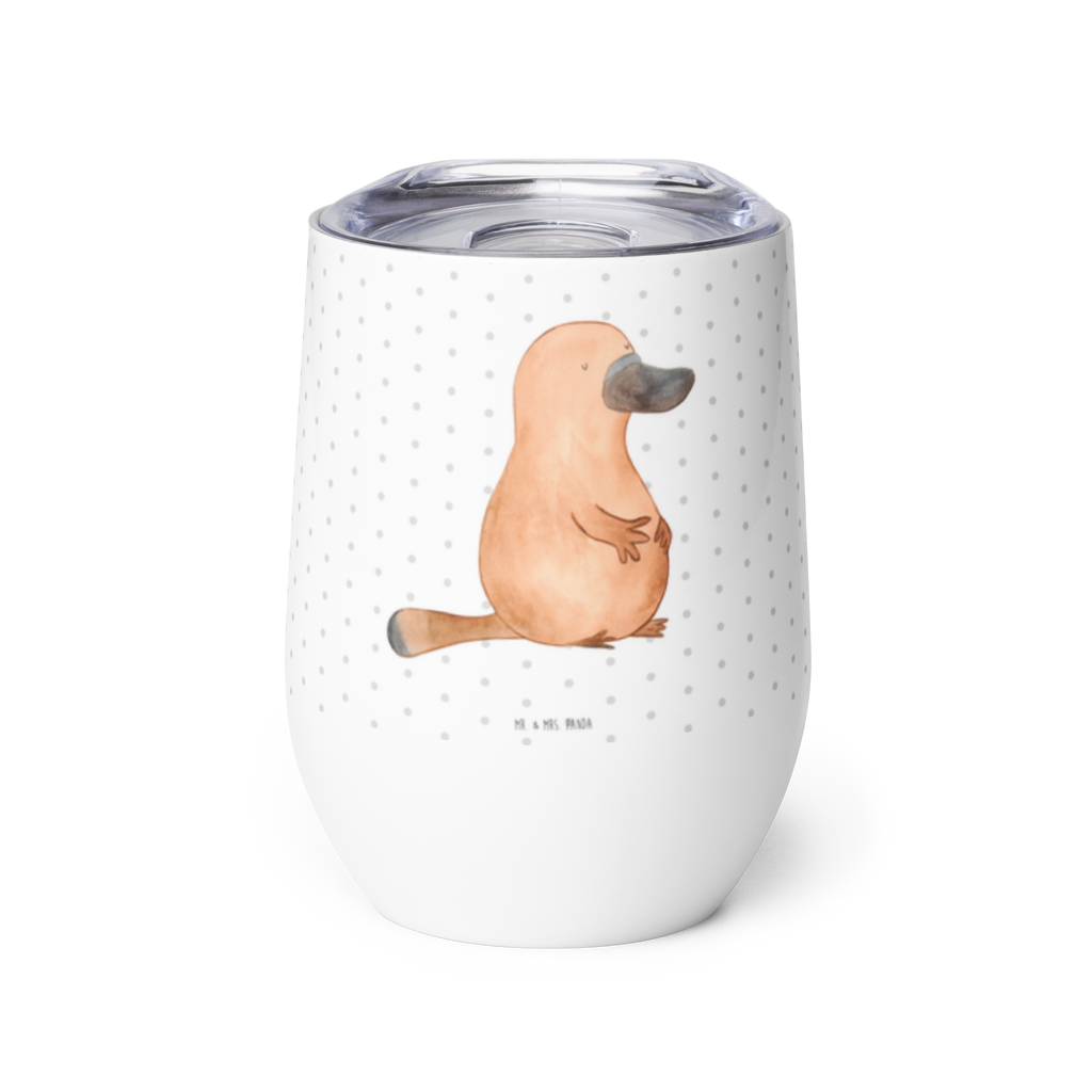 Weinbecher Schnabeltier mutig Weinbecher, Glühwein Becher, Heißgetränke, Trinkbecher, Weinkelch, Weingläser, hochwertiger Weinbecher, Weinbecher Reisen, Weinbecher unterwegs, Meerestiere, Meer, Urlaub, Schnabeltier, Mut, mutig, Lebensweisheit, Schnabeltiere, Motivation, Training, Büro, Arbeit, Neuanfang, Neustart, Weltreise, Raodtrip