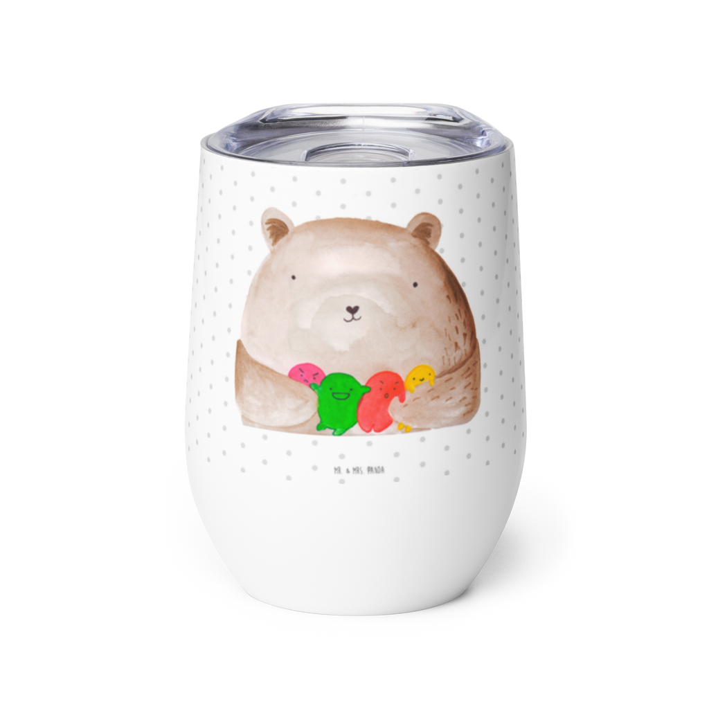Weinbecher Bär Gefühl Weinbecher, Glühwein Becher, Heißgetränke, Trinkbecher, Weinkelch, Weingläser, hochwertiger Weinbecher, Weinbecher Reisen, Weinbecher unterwegs, Bär, Teddy, Teddybär, Wahnsinn, Verrückt, Durchgedreht