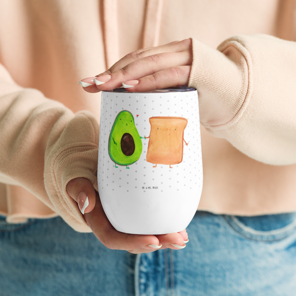 Weinbecher Avocado + Toast Weinbecher, Glühwein Becher, Heißgetränke, Trinkbecher, Weinkelch, Weingläser, hochwertiger Weinbecher, Weinbecher Reisen, Weinbecher unterwegs, Avocado, Veggie, Vegan, Gesund, Toast, Toastbrot, Liebespaar, Pärchen, Freund, Freundin, Verlobt, Verlobungsparty, Hochzeit, Hochzeitsgeschenk, Jahrestag, Jahrestagsgeschenk