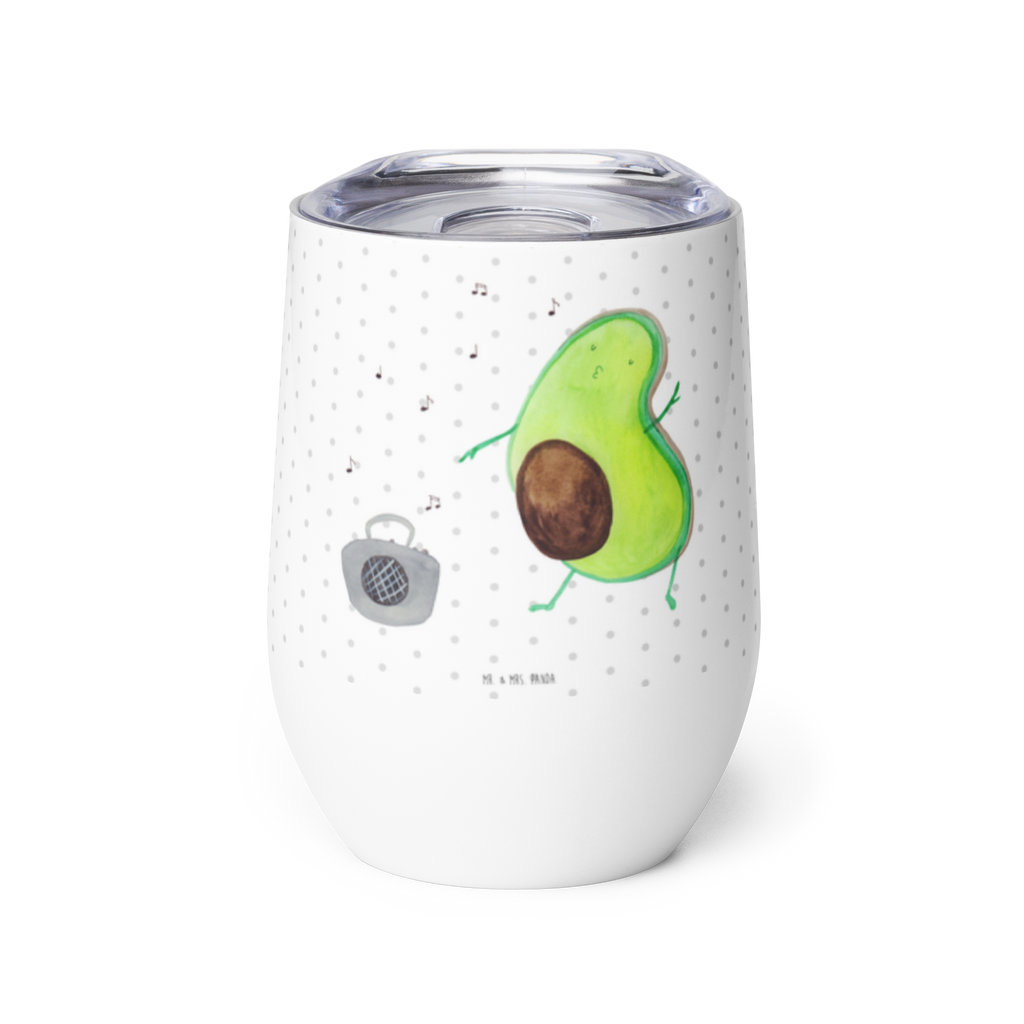 Weinbecher Avocado tanzt Weinbecher, Glühwein Becher, Heißgetränke, Trinkbecher, Weinkelch, Weingläser, hochwertiger Weinbecher, Weinbecher Reisen, Weinbecher unterwegs, Avocado, Veggie, Vegan, Gesund