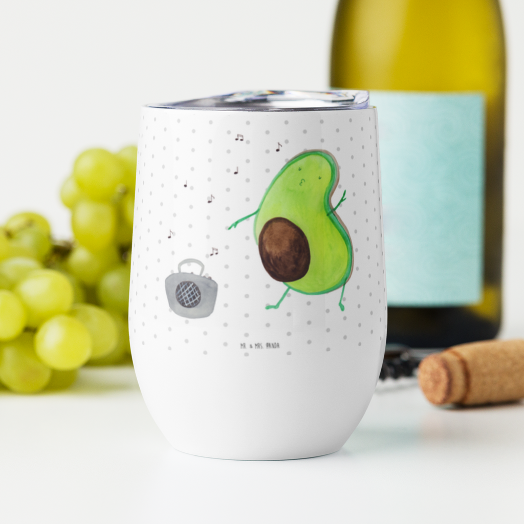 Weinbecher Avocado tanzt Weinbecher, Glühwein Becher, Heißgetränke, Trinkbecher, Weinkelch, Weingläser, hochwertiger Weinbecher, Weinbecher Reisen, Weinbecher unterwegs, Avocado, Veggie, Vegan, Gesund