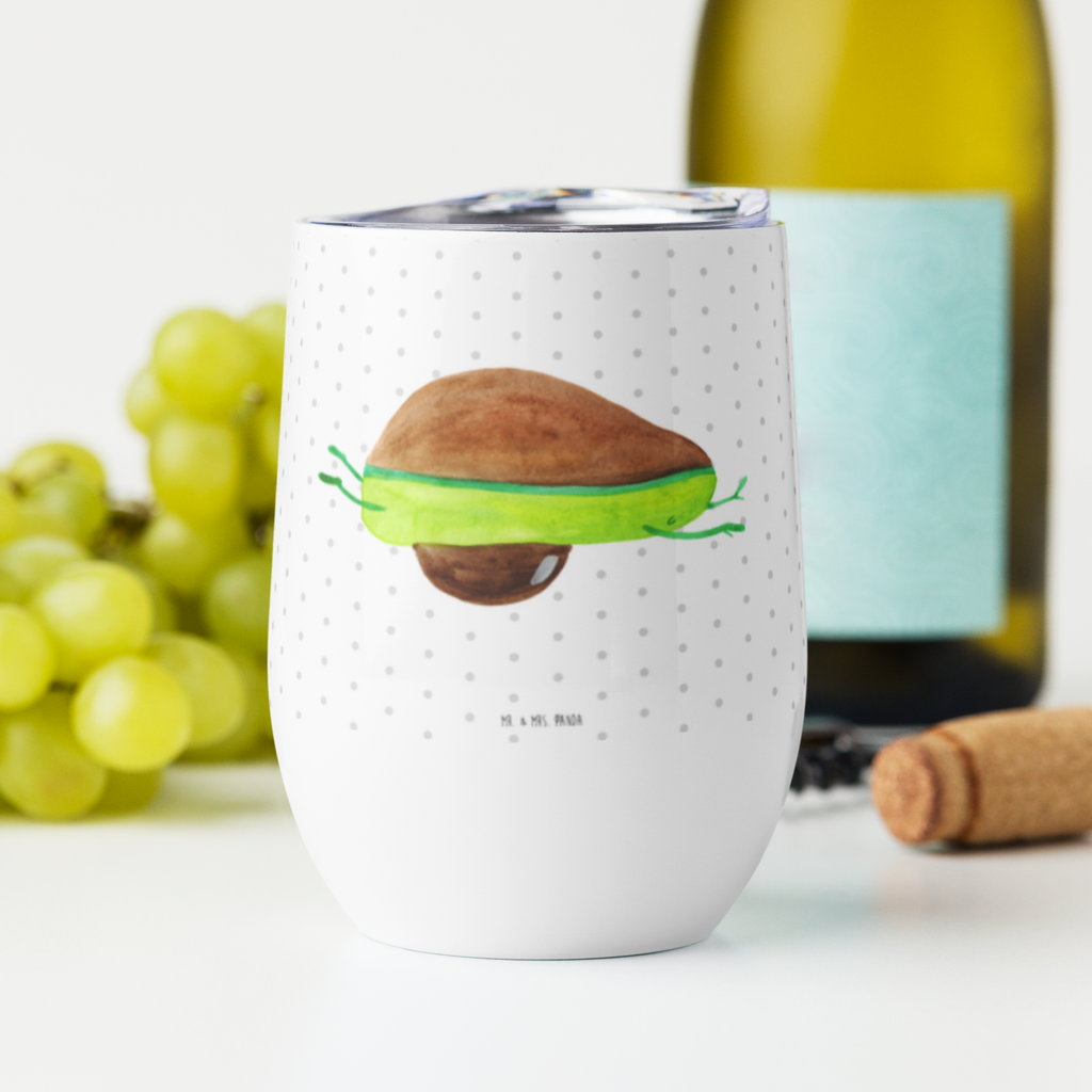 Weinbecher Avocado Yoga Weinbecher, Glühwein Becher, Heißgetränke, Trinkbecher, Weinkelch, Weingläser, hochwertiger Weinbecher, Weinbecher Reisen, Weinbecher unterwegs, Avocado, Veggie, Vegan, Gesund, Avocado Yoga Vegan