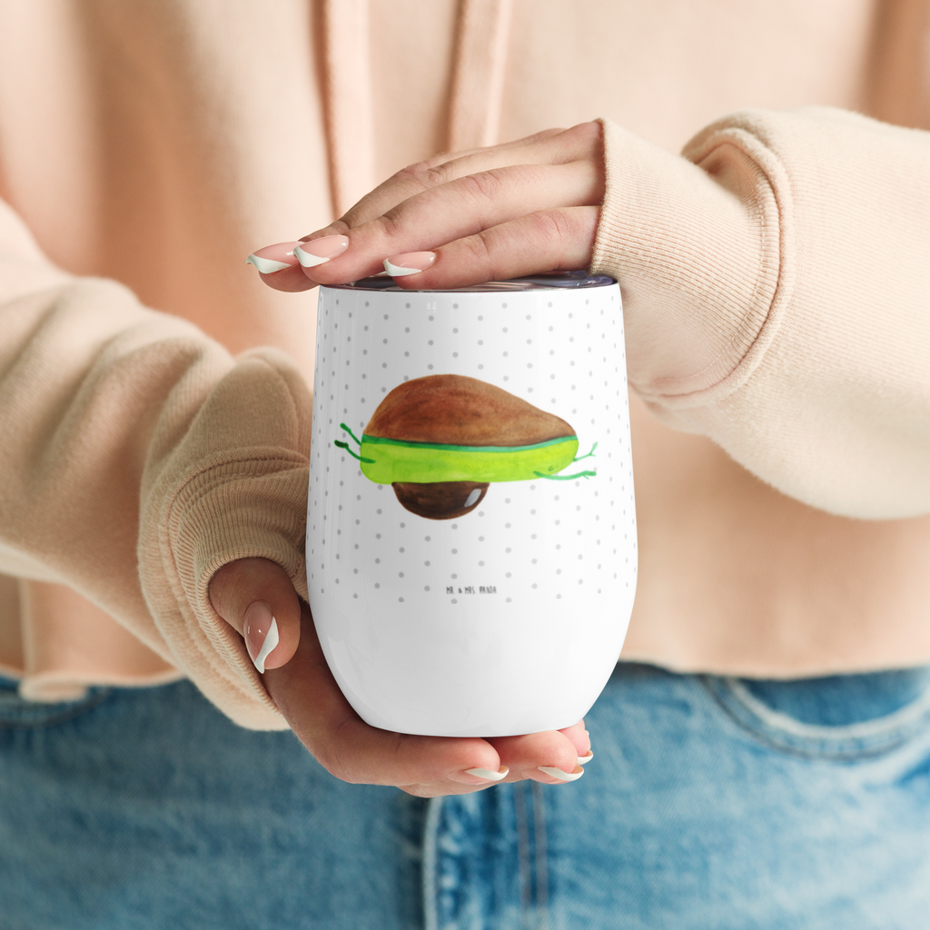 Weinbecher Avocado Yoga Weinbecher, Glühwein Becher, Heißgetränke, Trinkbecher, Weinkelch, Weingläser, hochwertiger Weinbecher, Weinbecher Reisen, Weinbecher unterwegs, Avocado, Veggie, Vegan, Gesund, Avocado Yoga Vegan
