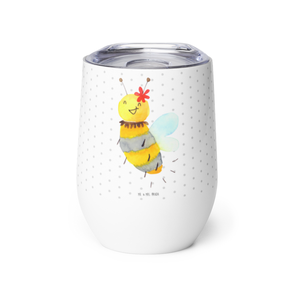 Weinbecher Biene Blume Weinbecher, Glühwein Becher, Heißgetränke, Trinkbecher, Weinkelch, Weingläser, hochwertiger Weinbecher, Weinbecher Reisen, Weinbecher unterwegs, Biene, Wespe, Hummel