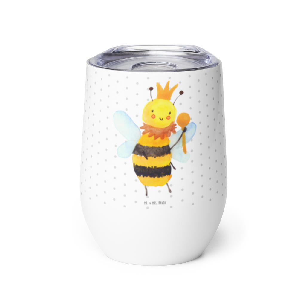 Weinbecher Biene König Weinbecher, Glühwein Becher, Heißgetränke, Trinkbecher, Weinkelch, Weingläser, hochwertiger Weinbecher, Weinbecher Reisen, Weinbecher unterwegs, Biene, Wespe, Hummel