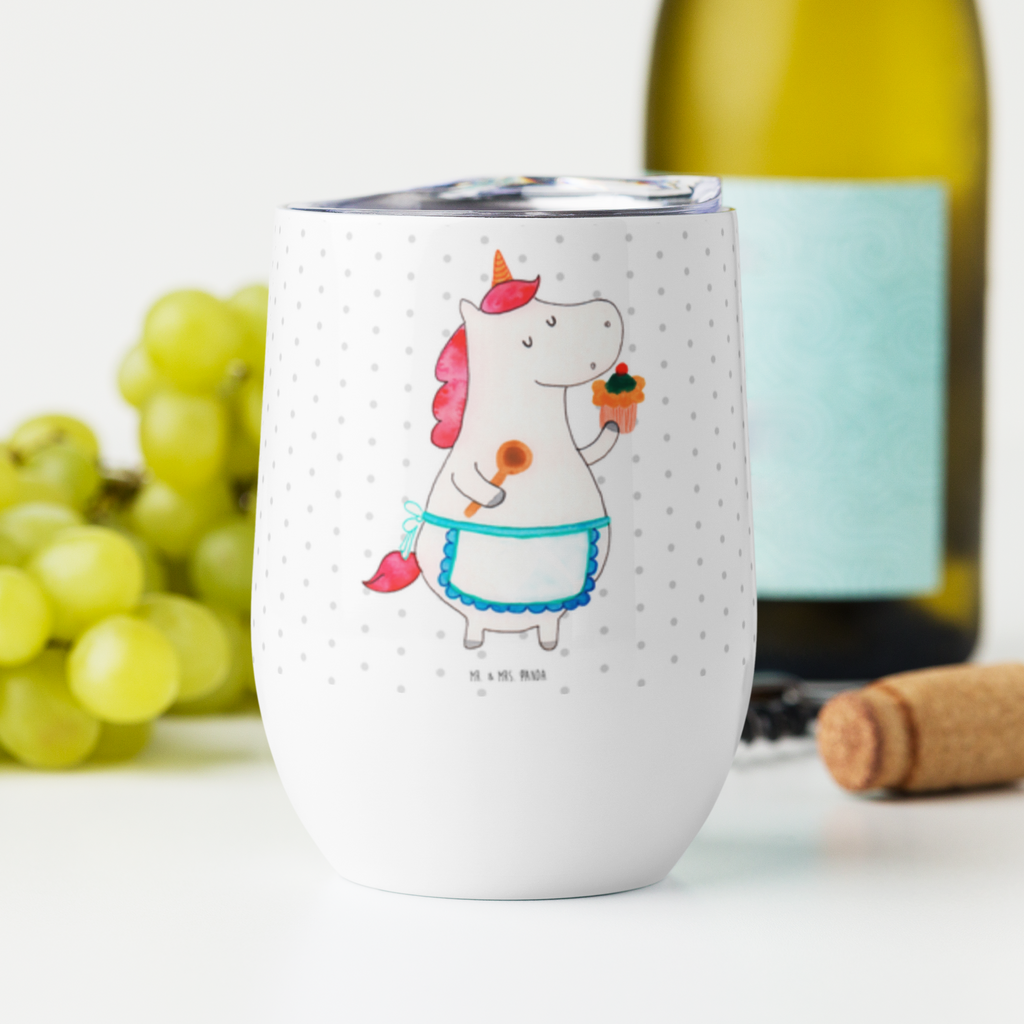 Weinbecher Einhorn Küchenfee Weinbecher, Glühwein Becher, Heißgetränke, Trinkbecher, Weinkelch, Weingläser, hochwertiger Weinbecher, Weinbecher Reisen, Weinbecher unterwegs, Einhorn, Einhörner, Einhorn Deko, Pegasus, Unicorn, backen, Muffin, Motivation, Träumer, träumen, Bäckerin, Hobbykoch, Koch, Torte, Kuchen