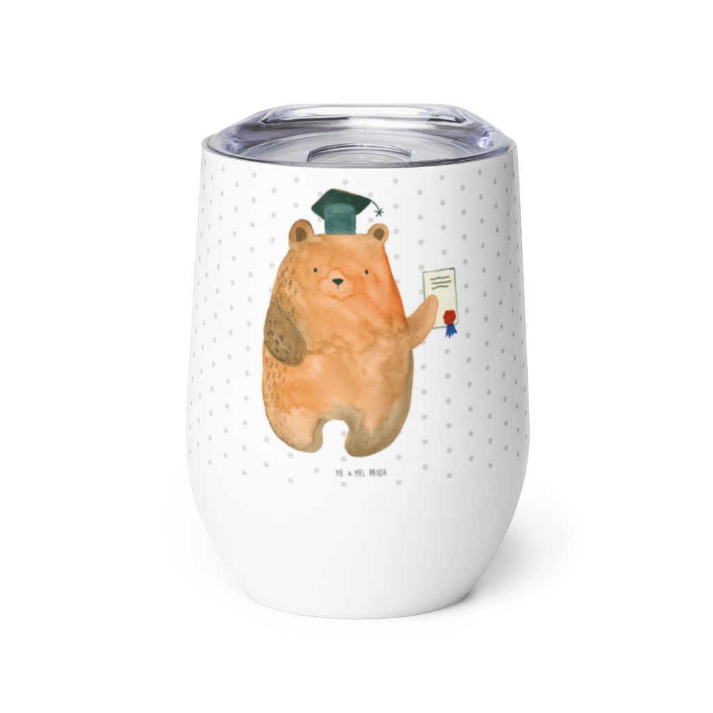 Weinbecher Prüfungsbär Weinbecher, Glühwein Becher, Heißgetränke, Trinkbecher, Weinkelch, Weingläser, hochwertiger Weinbecher, Weinbecher Reisen, Weinbecher unterwegs, Bär, Teddy, Teddybär, Abitur, Prüfungen, Prüfung bestanden, Abschluss, Zeugnis, Abschlusszeugnis