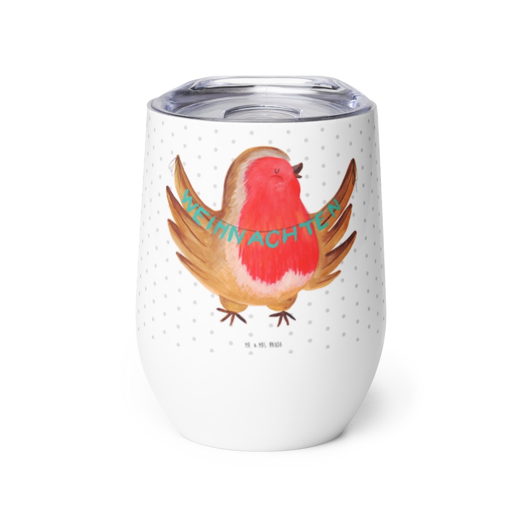 Weinbecher Rotkehlchen Weihnachten Weinbecher, Glühwein Becher, Heißgetränke, Trinkbecher, Weinkelch, Weingläser, hochwertiger Weinbecher, Weinbecher Reisen, Weinbecher unterwegs, Winter, Weihnachten, Weihnachtsdeko, Nikolaus, Advent, Heiligabend, Wintermotiv, Frohe Weihnachten, Weihnachtsmotiv, Weihnachtsgruß, Vogel, xmas