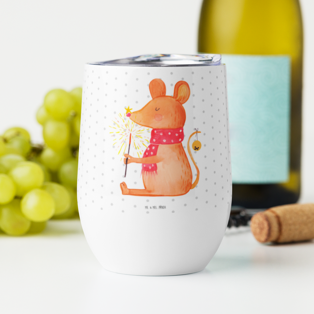 Weinbecher Weihnachtsmaus Weinbecher, Glühwein Becher, Heißgetränke, Trinkbecher, Weinkelch, Weingläser, hochwertiger Weinbecher, Weinbecher Reisen, Weinbecher unterwegs, Winter, Weihnachten, Weihnachtsdeko, Nikolaus, Advent, Heiligabend, Wintermotiv, Frohe Weihnachten, Weihnachtsgruß, Weihnachtsmotiv, Maus, Mäuschen, Weihnachtswunder
