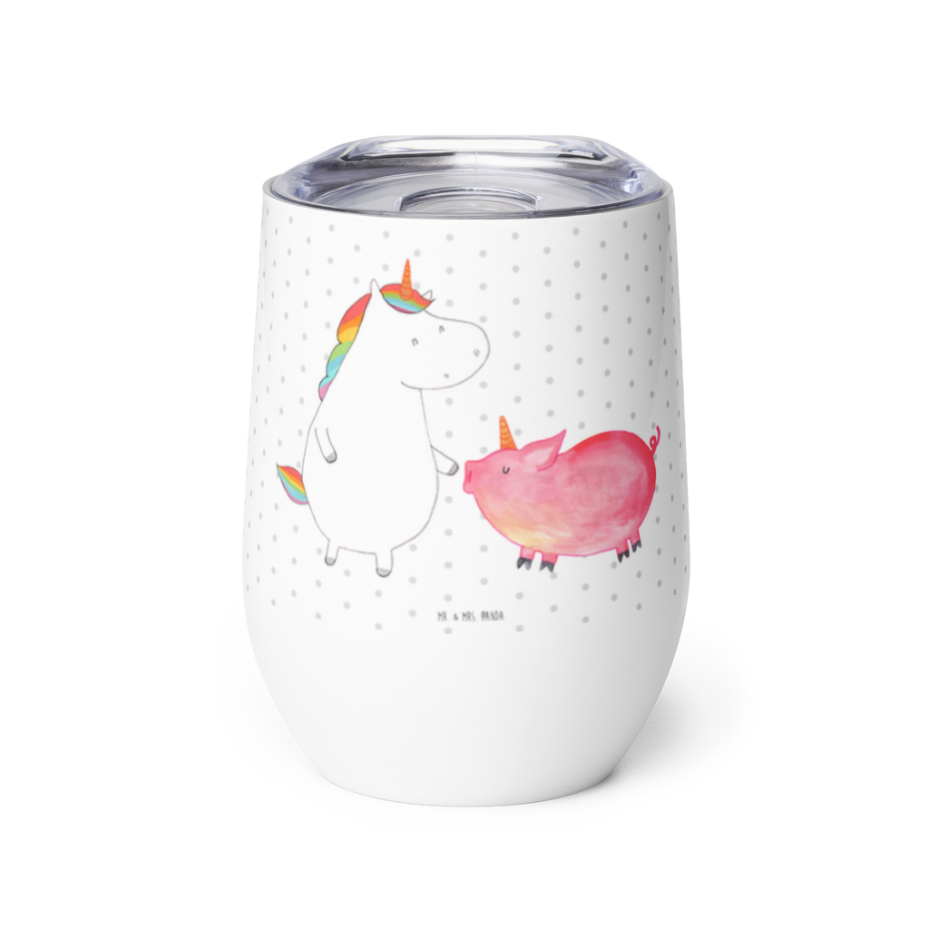 Weinbecher Einhorn + Schweinhorn Weinbecher, Glühwein Becher, Heißgetränke, Trinkbecher, Weinkelch, Weingläser, hochwertiger Weinbecher, Weinbecher Reisen, Weinbecher unterwegs, Einhorn, Einhörner, Einhorn Deko, Pegasus, Unicorn, Freundschaft, Schweinhorn, Schwein, Freundin, Schweinchen