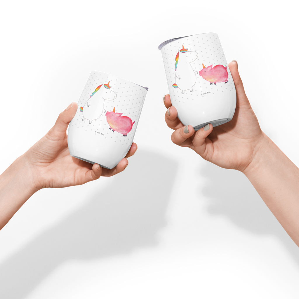 Weinbecher Einhorn + Schweinhorn Weinbecher, Glühwein Becher, Heißgetränke, Trinkbecher, Weinkelch, Weingläser, hochwertiger Weinbecher, Weinbecher Reisen, Weinbecher unterwegs, Einhorn, Einhörner, Einhorn Deko, Pegasus, Unicorn, Freundschaft, Schweinhorn, Schwein, Freundin, Schweinchen