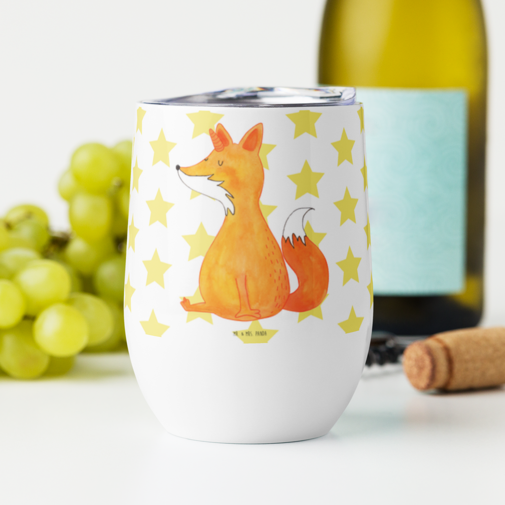 Weinbecher Fuchshörnchen Weinbecher, Glühwein Becher, Heißgetränke, Trinkbecher, Weinkelch, Weingläser, hochwertiger Weinbecher, Weinbecher Reisen, Weinbecher unterwegs, Einhorn, Einhörner, Einhorn Deko, Pegasus, Unicorn, Fuchs, Unicorns, Fuchshörnchen, Fuchshorn, Foxycorn, Füchse