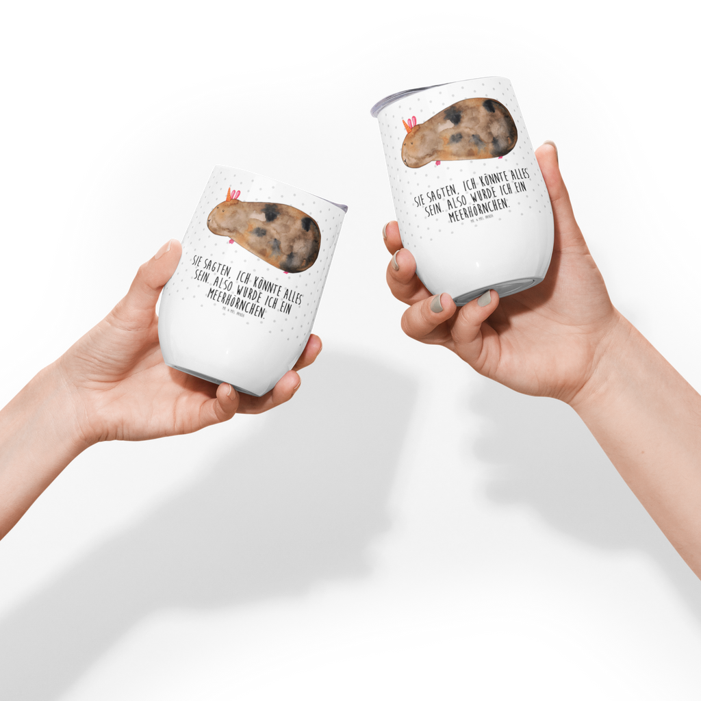 Weinbecher Meerhörnchen Weinbecher, Glühwein Becher, Heißgetränke, Trinkbecher, Weinkelch, Weingläser, hochwertiger Weinbecher, Weinbecher Reisen, Weinbecher unterwegs, Einhorn, Einhörner, Einhorn Deko, Pegasus, Unicorn, Meerhörnchen, Meericorn, Meerschwein, Meerschweinchen