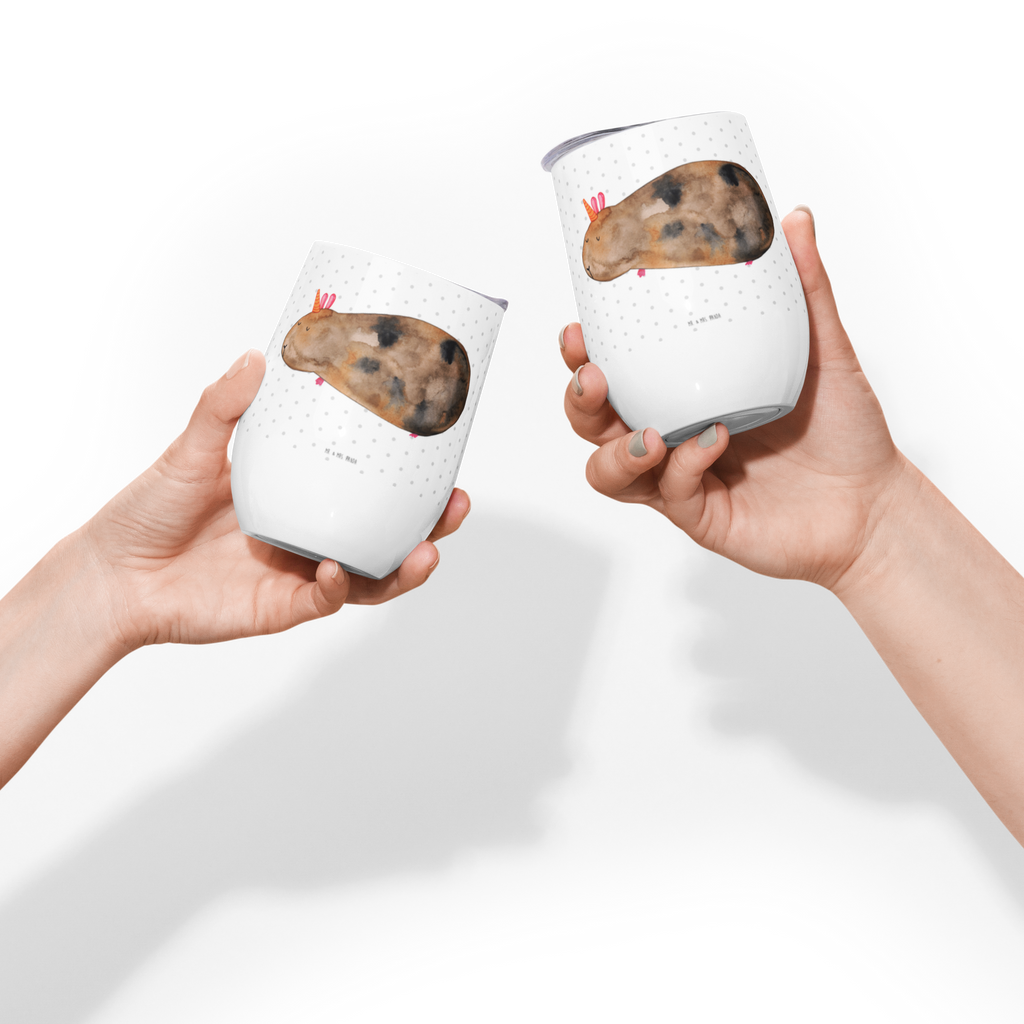 Weinbecher Meerhörnchen Weinbecher, Glühwein Becher, Heißgetränke, Trinkbecher, Weinkelch, Weingläser, hochwertiger Weinbecher, Weinbecher Reisen, Weinbecher unterwegs, Einhorn, Einhörner, Einhorn Deko, Pegasus, Unicorn, Meerhörnchen, Meericorn, Meerschwein, Meerschweinchen