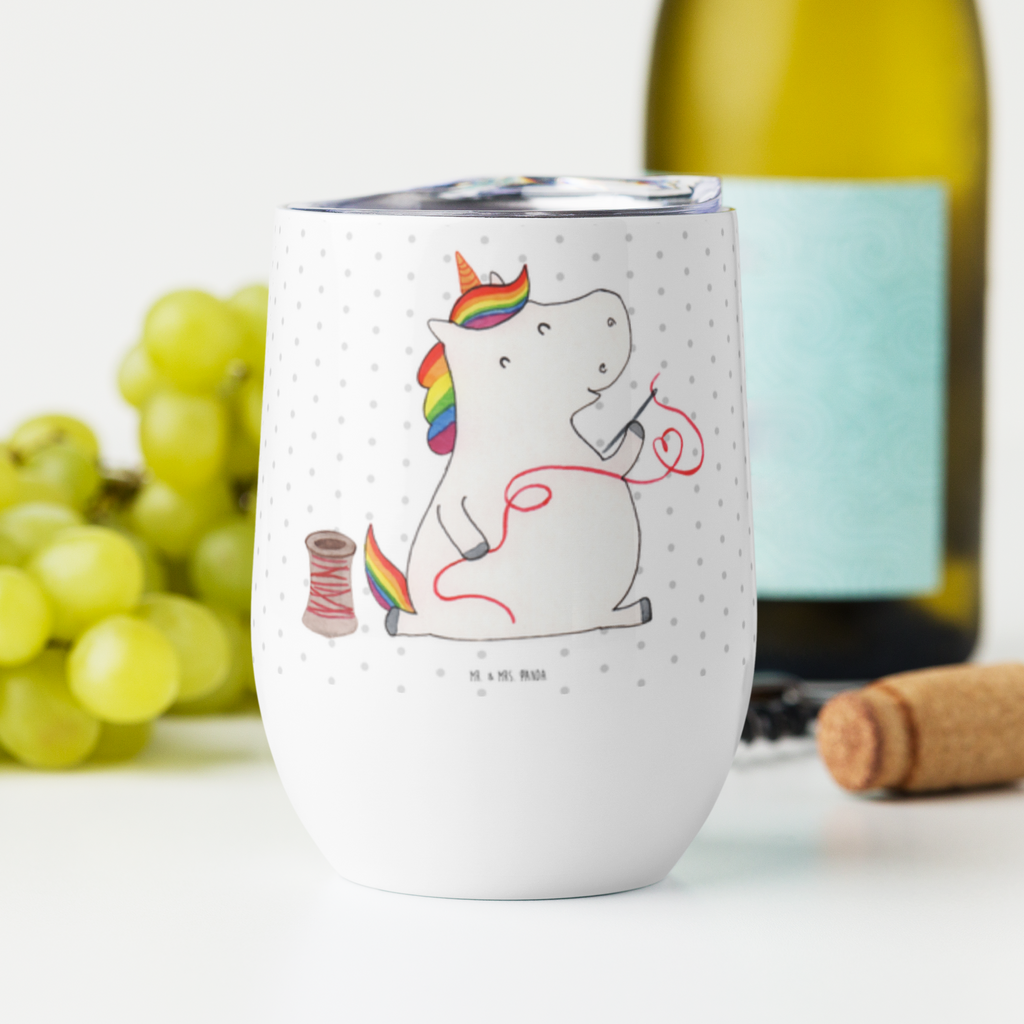 Weinbecher Einhorn Näherin Weinbecher, Glühwein Becher, Heißgetränke, Trinkbecher, Weinkelch, Weingläser, hochwertiger Weinbecher, Weinbecher Reisen, Weinbecher unterwegs, Einhorn, Einhörner, Einhorn Deko, Pegasus, Unicorn, Näherin, nähen, Mädchen, Freundin, Häkeln, Stricken, basteln, Nähzimmer