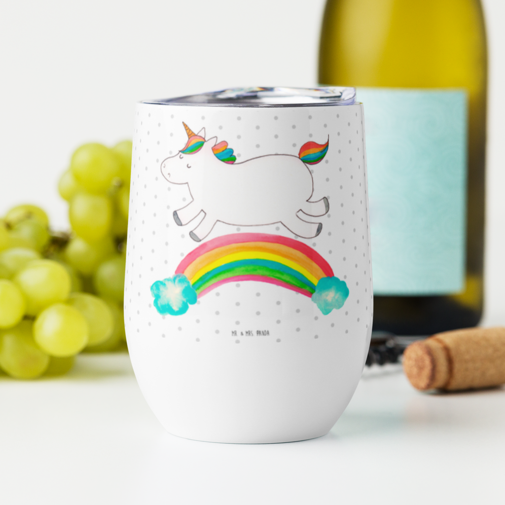 Weinbecher Einhorn Regenbogen Weinbecher, Glühwein Becher, Heißgetränke, Trinkbecher, Weinkelch, Weingläser, hochwertiger Weinbecher, Weinbecher Reisen, Weinbecher unterwegs, Einhorn, Einhörner, Einhorn Deko, Pegasus, Unicorn, Regenbogen, Glitzer, Einhornpower, Erwachsenwerden, Einhornautobahn