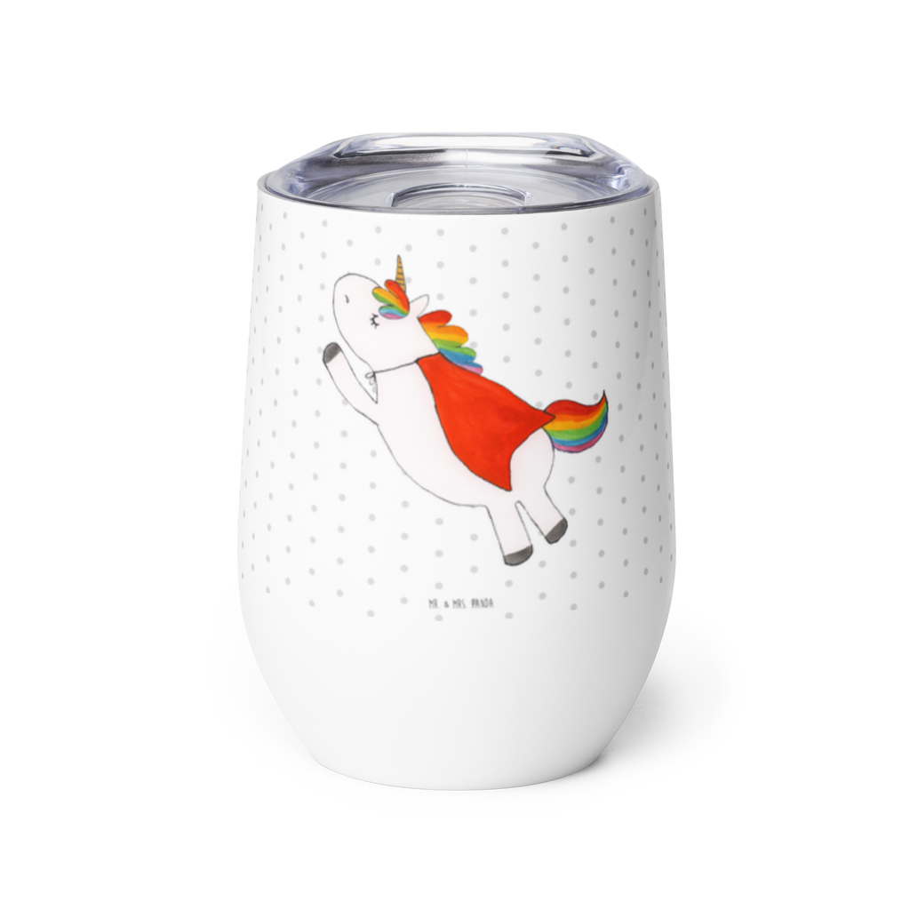 Weinbecher Einhorn Super Weinbecher, Glühwein Becher, Heißgetränke, Trinkbecher, Weinkelch, Weingläser, hochwertiger Weinbecher, Weinbecher Reisen, Weinbecher unterwegs, Einhorn, Einhörner, Einhorn Deko, Pegasus, Unicorn, Traummann, Superheld, Held, Freundin, Geschenk, Girl, Mädchen