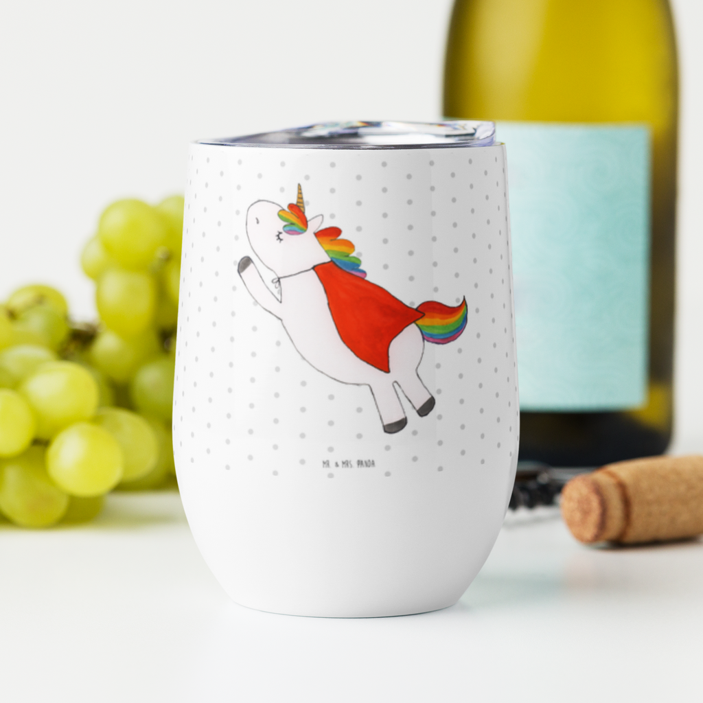Weinbecher Einhorn Super Weinbecher, Glühwein Becher, Heißgetränke, Trinkbecher, Weinkelch, Weingläser, hochwertiger Weinbecher, Weinbecher Reisen, Weinbecher unterwegs, Einhorn, Einhörner, Einhorn Deko, Pegasus, Unicorn, Traummann, Superheld, Held, Freundin, Geschenk, Girl, Mädchen