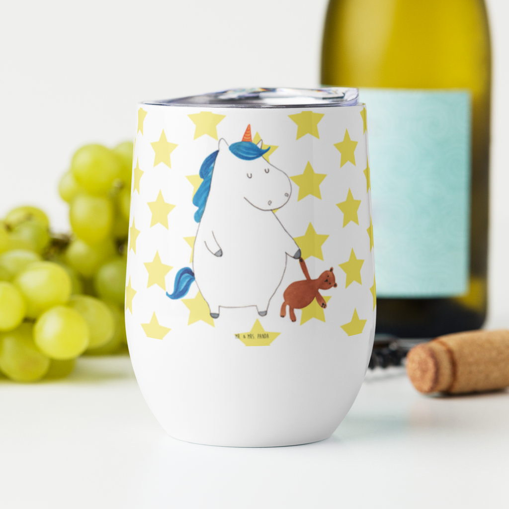 Weinbecher Einhorn Teddy Weinbecher, Glühwein Becher, Heißgetränke, Trinkbecher, Weinkelch, Weingläser, hochwertiger Weinbecher, Weinbecher Reisen, Weinbecher unterwegs, Einhorn, Einhörner, Einhorn Deko, Pegasus, Unicorn, schlafen, gute Nacht, Single, Bett, Träumen, Freundin, Singleleben