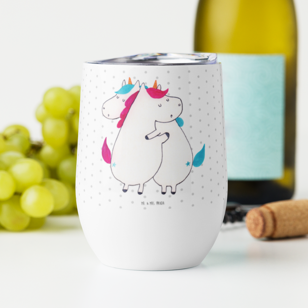 Weinbecher Einhörner Umarmen Weinbecher, Glühwein Becher, Heißgetränke, Trinkbecher, Weinkelch, Weingläser, hochwertiger Weinbecher, Weinbecher Reisen, Weinbecher unterwegs, Einhorn, Einhörner, Einhorn Deko, Pegasus, Unicorn, Freundinnen, Freundin, BFF, Schwester, Schwestern, Familie, Geschwister, Sister, Liebe