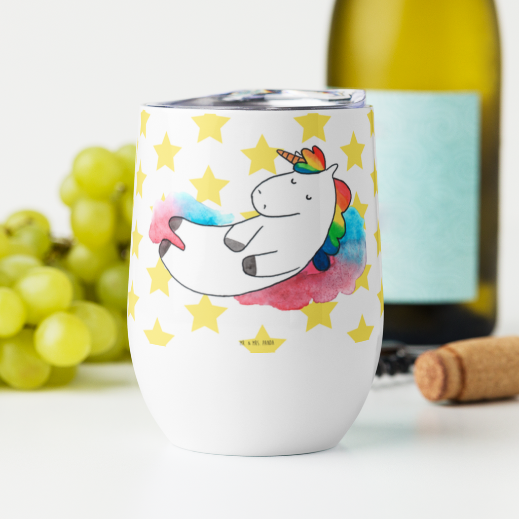 Weinbecher Einhorn Wolke 7 Weinbecher, Glühwein Becher, Heißgetränke, Trinkbecher, Weinkelch, Weingläser, hochwertiger Weinbecher, Weinbecher Reisen, Weinbecher unterwegs, Einhorn, Einhörner, Einhorn Deko, Pegasus, Unicorn, verliebt, Menschen, witzig, lustig, Geschenk, Glaube, Realität, Lächeln