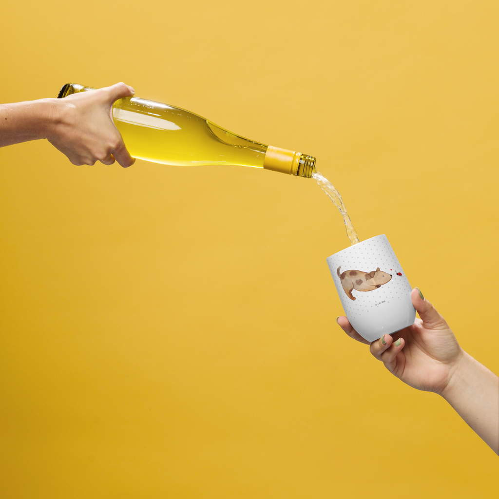 Weinbecher Hund Marienkäfer Weinbecher, Glühwein Becher, Heißgetränke, Trinkbecher, Weinkelch, Weingläser, hochwertiger Weinbecher, Weinbecher Reisen, Weinbecher unterwegs, Hund, Hundemotiv, Haustier, Hunderasse, Tierliebhaber, Hundebesitzer, Sprüche, Hunde, Hundespruch, Marienkäfer, Mischling, Mischlinghund