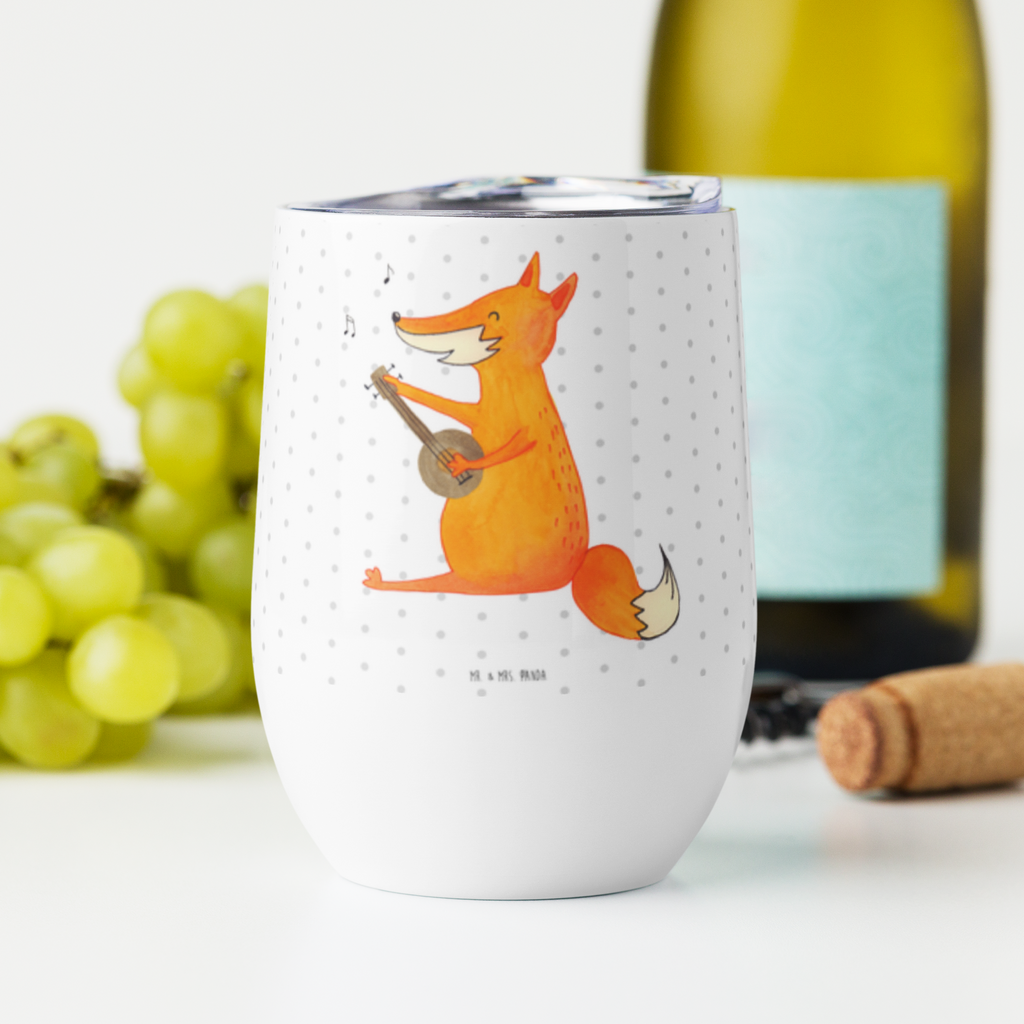Weinbecher Fuchs Gitarre Weinbecher, Glühwein Becher, Heißgetränke, Trinkbecher, Weinkelch, Weingläser, hochwertiger Weinbecher, Weinbecher Reisen, Weinbecher unterwegs, Fuchs, Füchse, Geschenk Musiker, Musik Spruch, Musikerin, Sänger, Sängerin, Gitarre