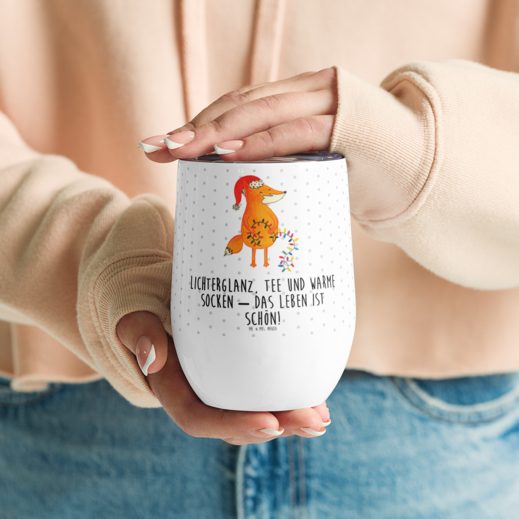 Weinbecher Fuchs Weihnachten Weinbecher, Glühwein Becher, Heißgetränke, Trinkbecher, Weinkelch, Weingläser, hochwertiger Weinbecher, Weinbecher Reisen, Weinbecher unterwegs, Winter, Weihnachten, Weihnachtsdeko, Nikolaus, Advent, Heiligabend, Wintermotiv, Fuchs, Füchse, Spruch schön, Geschenk Weihnachten, Weihnachtsmann, Weihnachtszeit