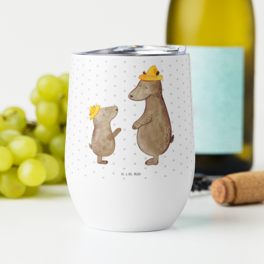 Weinbecher Bären mit Hut Weinbecher, Glühwein Becher, Heißgetränke, Trinkbecher, Weinkelch, Weingläser, hochwertiger Weinbecher, Weinbecher Reisen, Weinbecher unterwegs, Familie, Vatertag, Muttertag, Bruder, Schwester, Mama, Papa, Oma, Opa, Bär, Bären, Vater, Papi, Paps, Dad, Daddy, Lieblingsmensch, Sohn, Söhne, Kind, Kinder, Vater-Sohn, Family, Vorbild