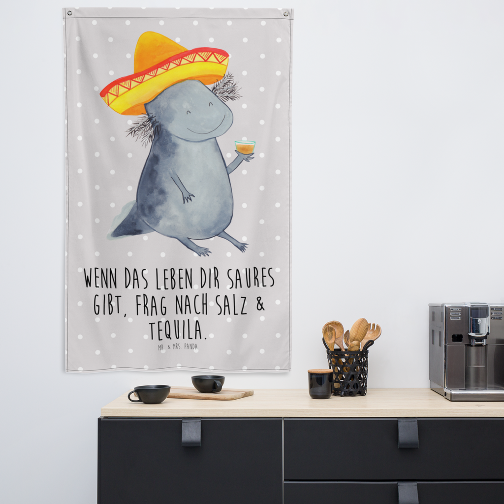 Wandteppich Axolotl Tequila Wandbehang, Dekoration, Boho, Wandteppich, Wandtuch, Wanddeko, Tapisserie, Tapestry, Wandbild, Textil-Kunst, Schmuck-Wandbehang, Wand Deko, Kinderzimmer, Kinderzimmer Wand, Kinderzimmer Deko, Kinderzimmer Wanddeko, Axolotl, Molch, Mexico, Mexiko, Sombrero, Zitrone, Tequila, Motivation, Spruch, Schwanzlurch, Lurch, Lurche, Axolot, Feuerdrache, Feuersalamander