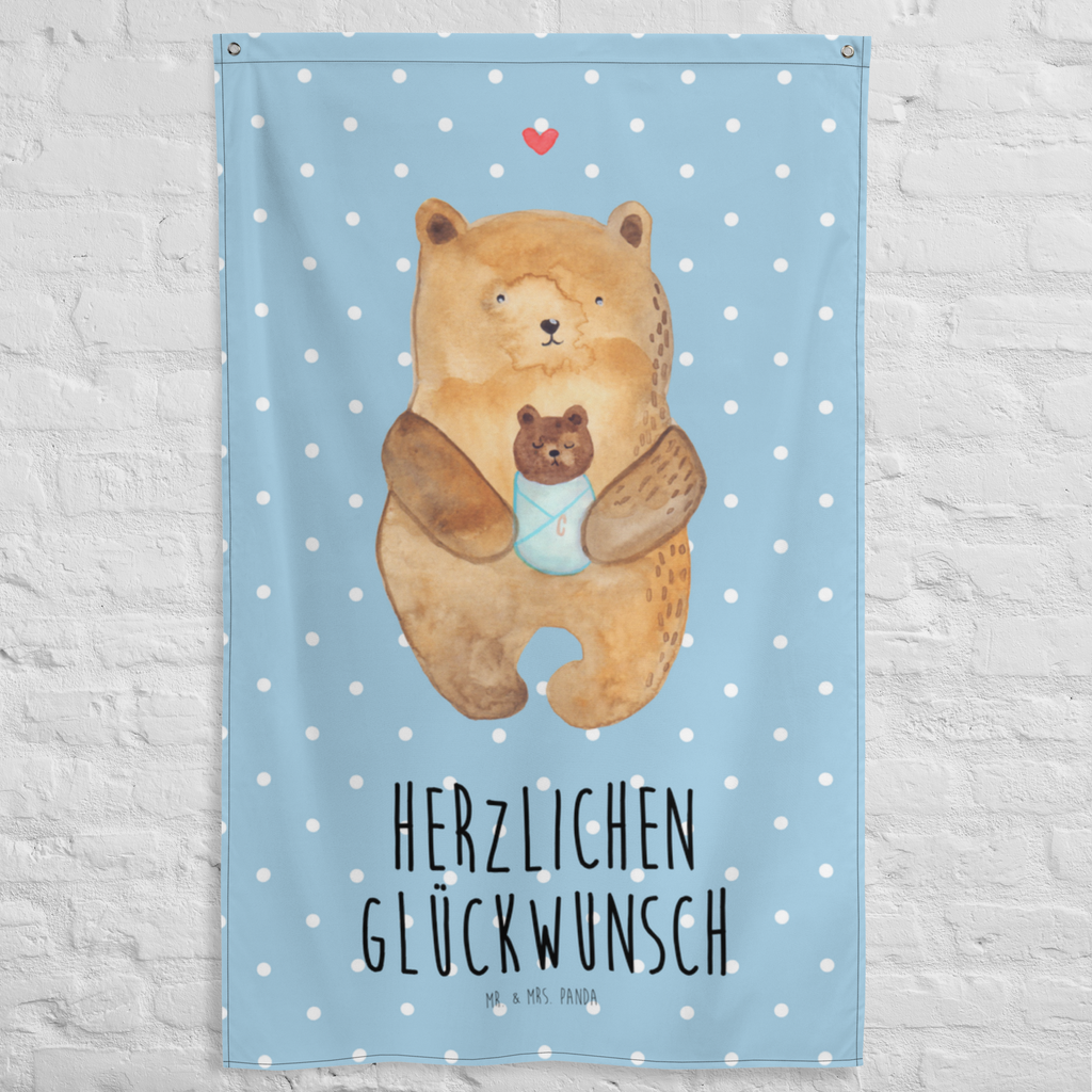 Wandteppich Bär mit Baby Wandbehang, Dekoration, Boho, Wandteppich, Wandtuch, Wanddeko, Tapisserie, Tapestry, Wandbild, Textil-Kunst, Schmuck-Wandbehang, Wand Deko, Kinderzimmer, Kinderzimmer Wand, Kinderzimmer Deko, Kinderzimmer Wanddeko, Bär, Teddy, Teddybär, Eltern, Mutter, Baby, Taufe, Geburt, Nichte, Neffe, Enkel, Enkelin, Täufling, Geburtstag, Glückwunsch
