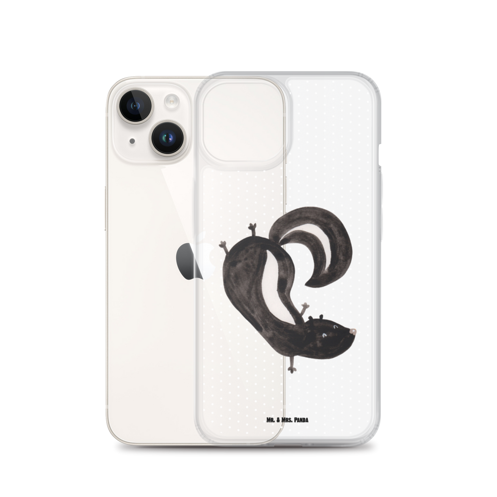 Handyhülle Stinktier Handstand Handyhülle, Handycover, Transparente Handyhülle, Flexible Handyhülle, Handyschutz, Transparent, Durchsichtig, Schutzhülle für Handy, Stilvolle Handyhülle, Robuste Handyhülle, Schutz vor Kratzern, Schützende Handyhülle, Stinktier, Skunk, Wildtier, Raubtier, Stinker, Stinki, Spielplatz, verpielt, Kind