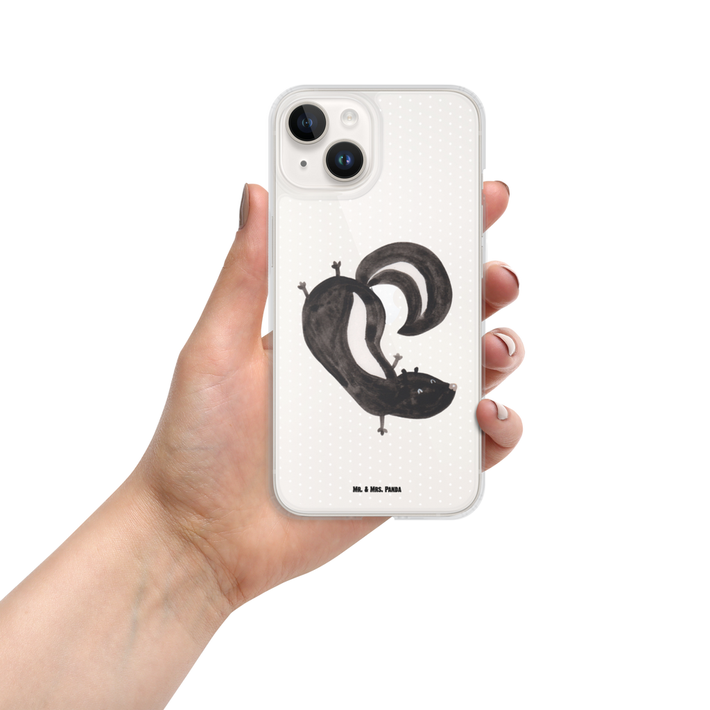 Handyhülle Stinktier Handstand Handyhülle, Handycover, Transparente Handyhülle, Flexible Handyhülle, Handyschutz, Transparent, Durchsichtig, Schutzhülle für Handy, Stilvolle Handyhülle, Robuste Handyhülle, Schutz vor Kratzern, Schützende Handyhülle, Stinktier, Skunk, Wildtier, Raubtier, Stinker, Stinki, Spielplatz, verpielt, Kind