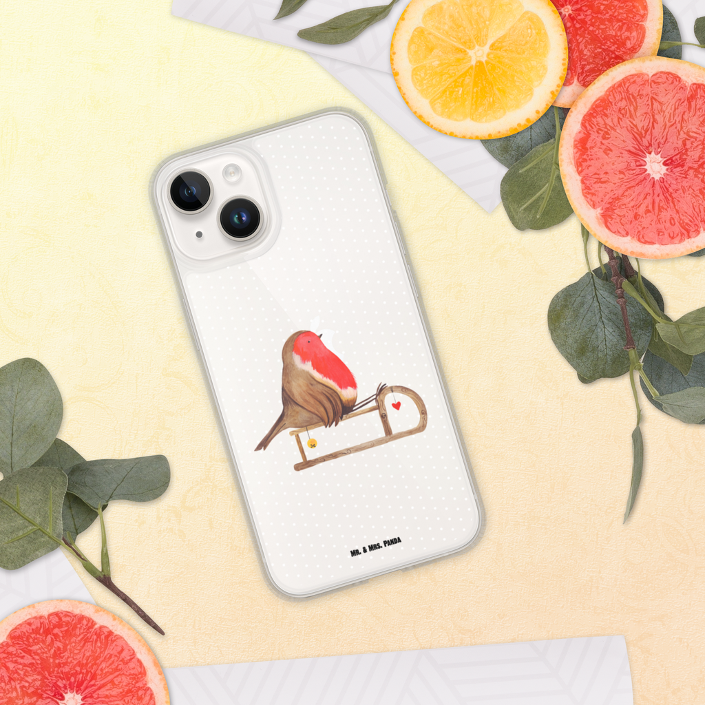 Handyhülle Rotkehlchen Schlitten Handyhülle, Handycover, Transparente Handyhülle, Flexible Handyhülle, Handyschutz, Transparent, Durchsichtig, Schutzhülle für Handy, Stilvolle Handyhülle, Robuste Handyhülle, Schutz vor Kratzern, Schützende Handyhülle, Winter, Weihnachten, Weihnachtsdeko, Nikolaus, Advent, Heiligabend, Wintermotiv, Schlitten, Vogel