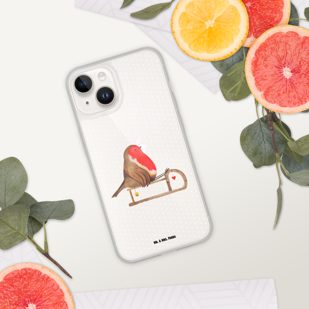 Handyhülle Rotkehlchen Schlitten Handyhülle, Handycover, Transparente Handyhülle, Flexible Handyhülle, Handyschutz, Transparent, Durchsichtig, Schutzhülle für Handy, Stilvolle Handyhülle, Robuste Handyhülle, Schutz vor Kratzern, Schützende Handyhülle, Winter, Weihnachten, Weihnachtsdeko, Nikolaus, Advent, Heiligabend, Wintermotiv, Schlitten, Vogel