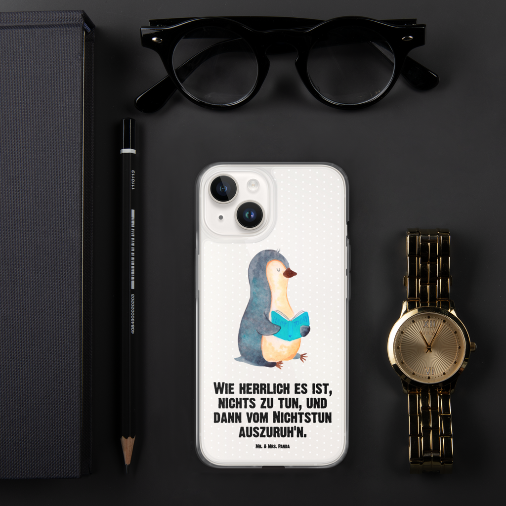Handyhülle Pinguin Buch Handyhülle, Handycover, Transparente Handyhülle, Flexible Handyhülle, Handyschutz, Transparent, Durchsichtig, Schutzhülle für Handy, Stilvolle Handyhülle, Robuste Handyhülle, Schutz vor Kratzern, Schützende Handyhülle, Pinguin, Pinguine, Buch, Lesen, Bücherwurm, Nichtstun, Faulenzen, Ferien, Urlaub, Freizeit
