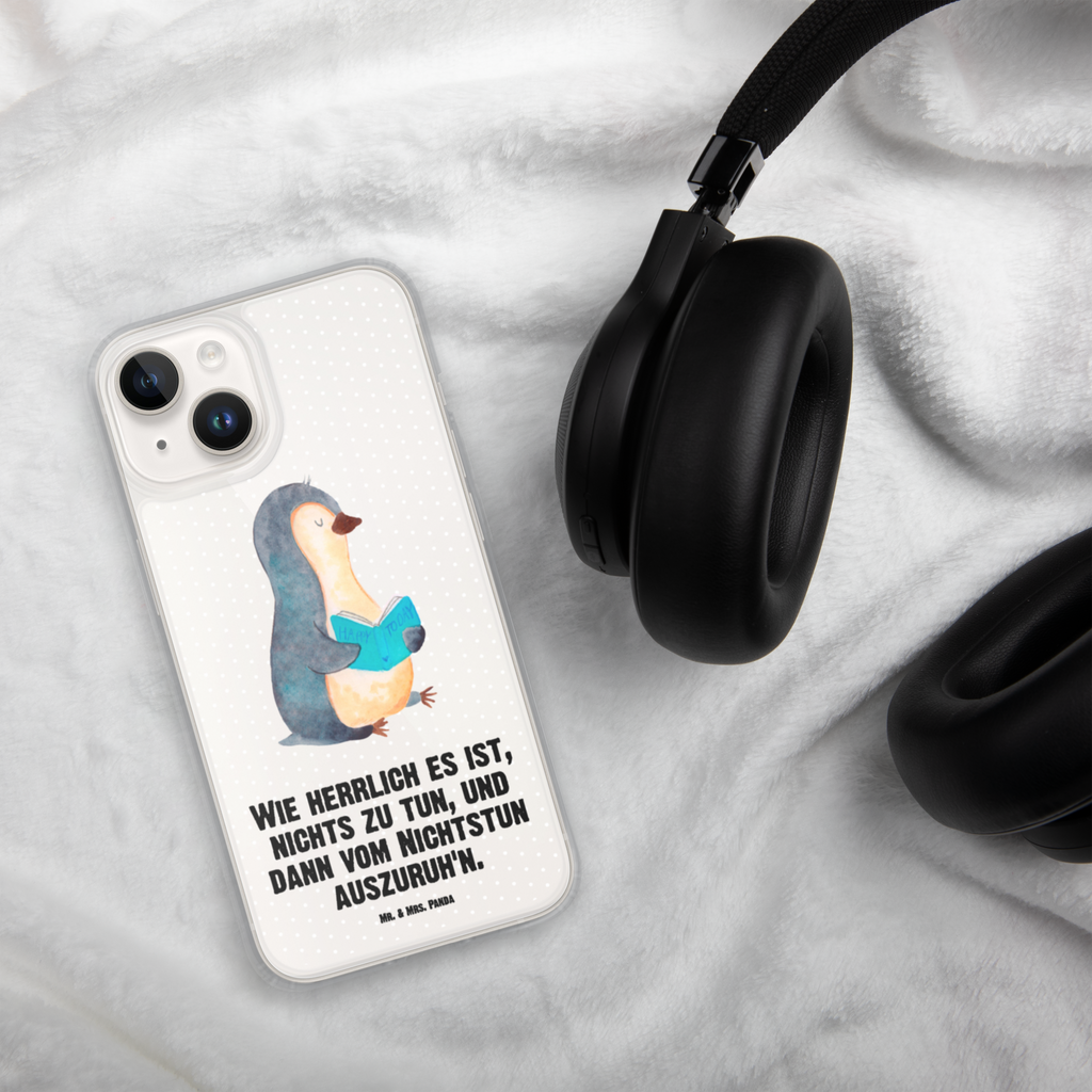 Handyhülle Pinguin Buch Handyhülle, Handycover, Transparente Handyhülle, Flexible Handyhülle, Handyschutz, Transparent, Durchsichtig, Schutzhülle für Handy, Stilvolle Handyhülle, Robuste Handyhülle, Schutz vor Kratzern, Schützende Handyhülle, Pinguin, Pinguine, Buch, Lesen, Bücherwurm, Nichtstun, Faulenzen, Ferien, Urlaub, Freizeit